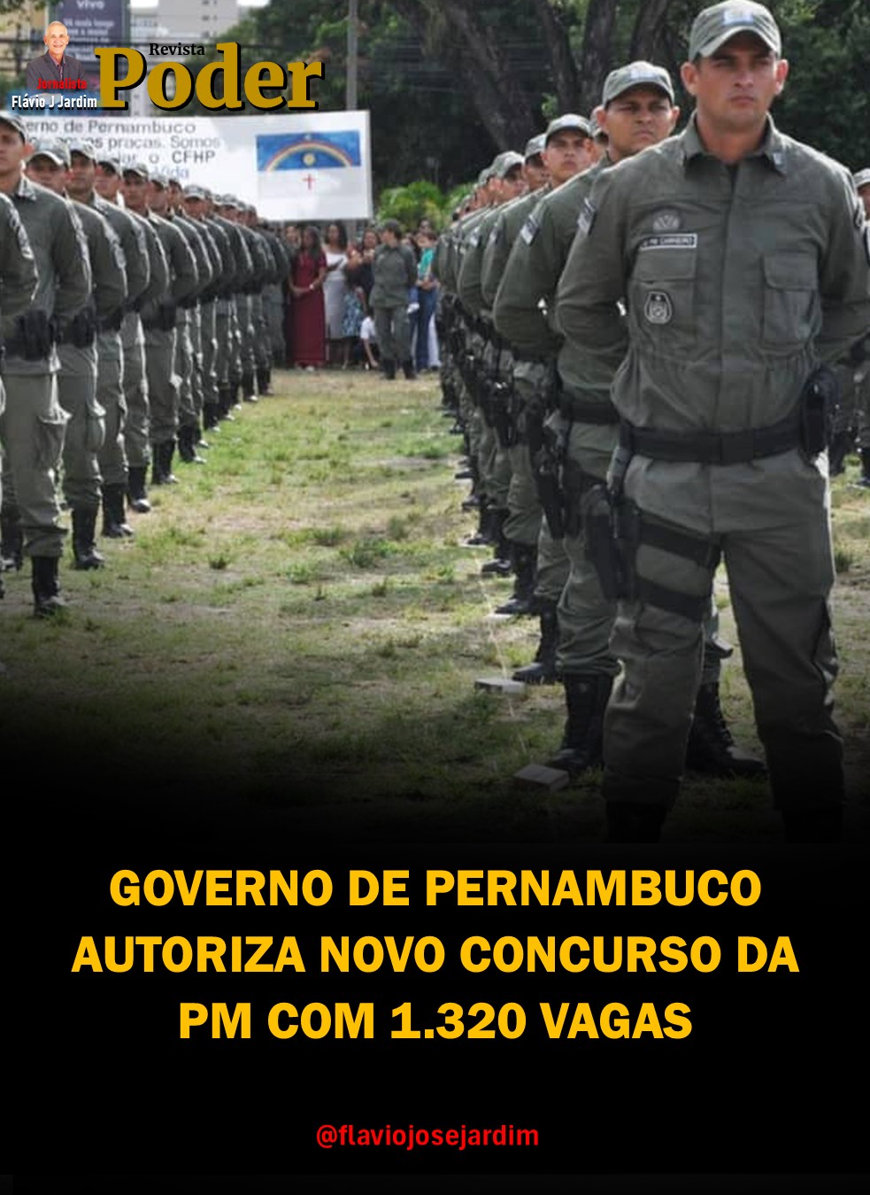 GOVERNO DE PERNAMBUCO AUTORIZA NOVO CONCURSO DA PM COM 1.320 VAGAS