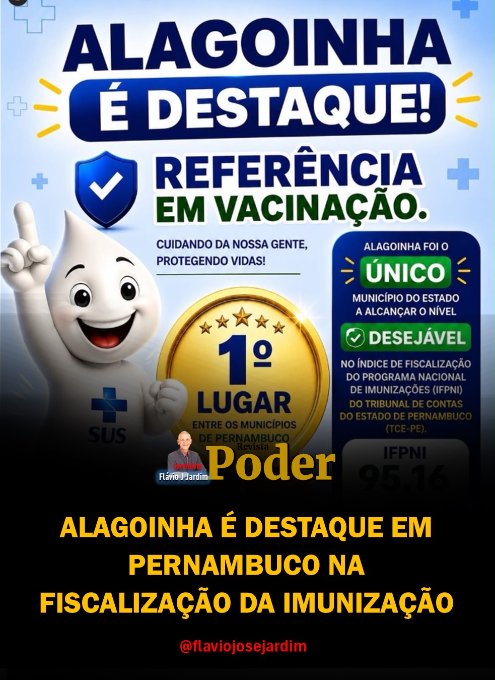 ALAGOINHA É DESTAQUE EM PERNAMBUCO NA FISCALIZAÇÃO DA IMUNIZAÇÃO