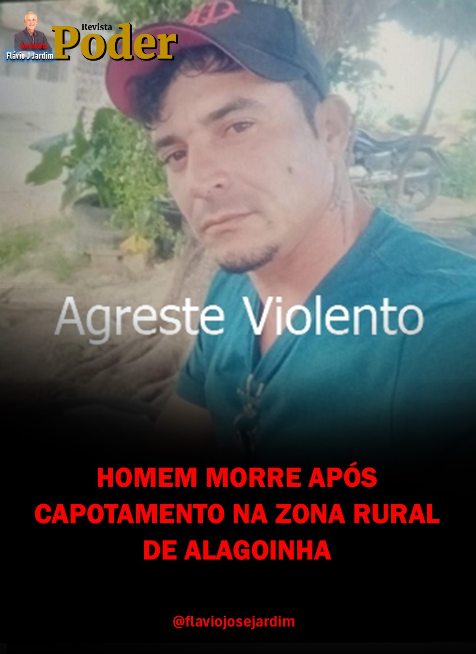 HOMEM MORRE APÓS CAPOTAMENTO NA ZONA RURAL DE ALAGOINHA