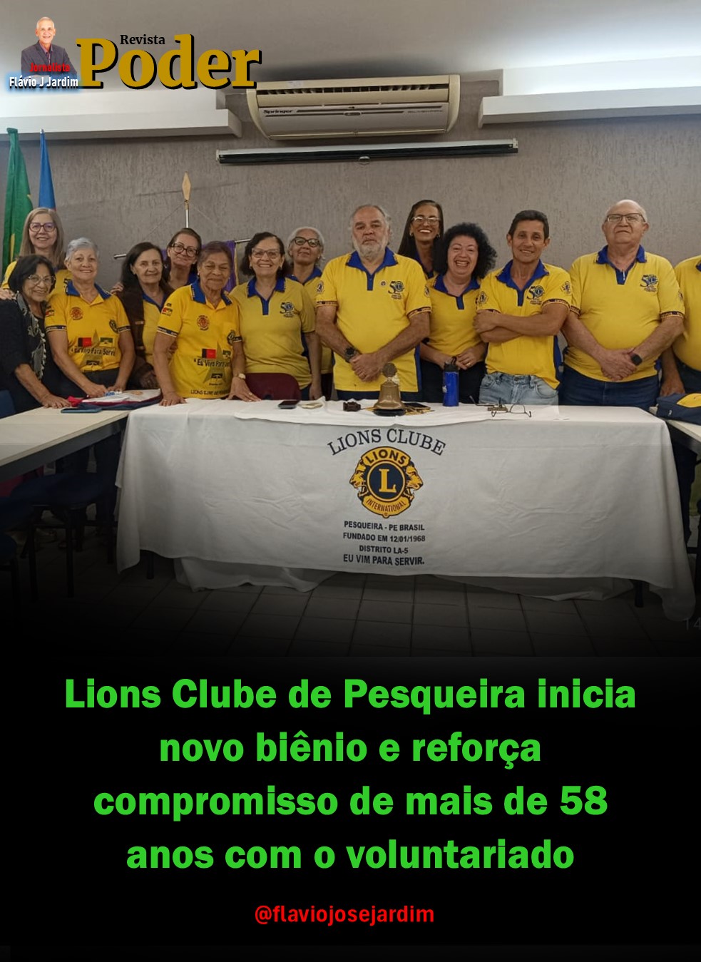 Lions Clube de Pesqueira inicia novo biênio e reforça compromisso de mais de 58 anos com o voluntariado