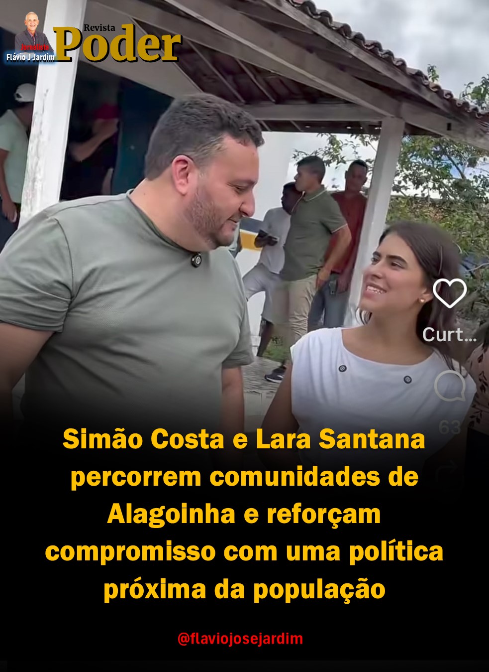 Simão Costa e Lara Santana percorrem comunidades de Alagoinha e reforçam compromisso com uma política próxima da população