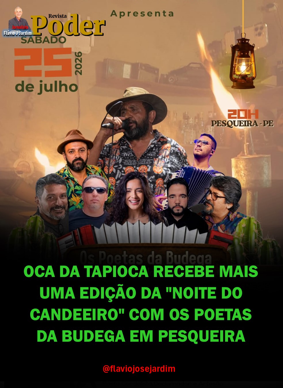 OCA DA TAPIOCA RECEBE MAIS UMA EDIÇÃO DA "NOITE DO CANDEEIRO" COM OS POETAS DA BUDEGA EM PESQUEIRA