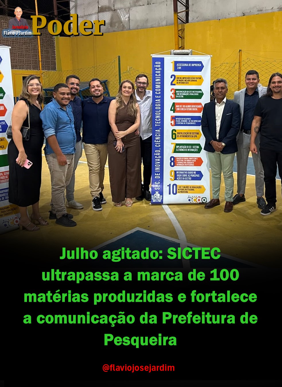 Julho agitado: SICTEC ultrapassa a marca de 100 matérias produzidas e fortalece a comunicação da Prefeitura de Pesqueira