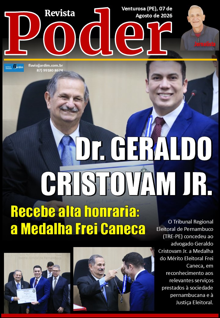 TRE-PE concede Medalha Frei Caneca ao advogado Geraldo Cristovam Jr.