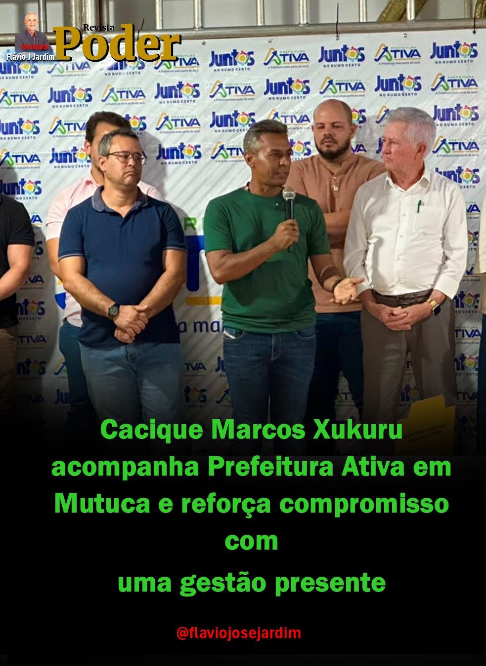 Cacique Marcos Xukuru acompanha Prefeitura Ativa em Mutuca e reforça compromisso com uma gestão presente