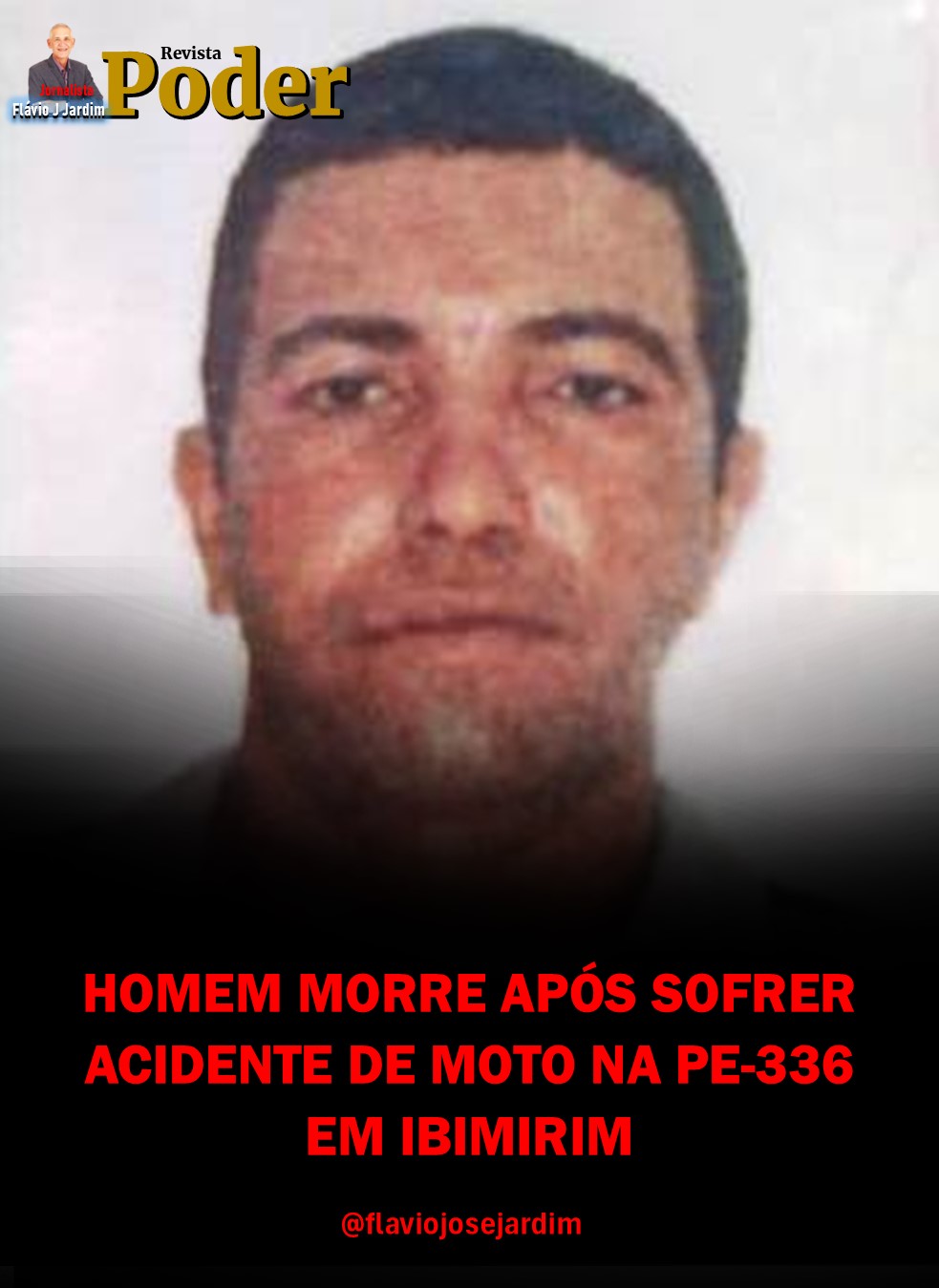 HOMEM MORRE APÓS SOFRER ACIDENTE DE MOTO NA PE-336, EM IBIMIRIM