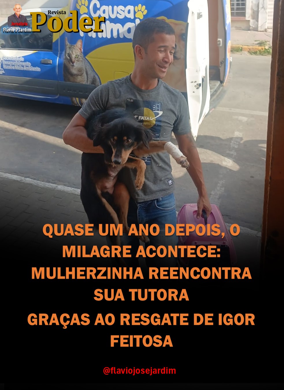QUASE UM ANO DEPOIS, O MILAGRE ACONTECE: MULHERZINHA REENCONTRA SUA TUTORA GRAÇAS AO RESGATE DE IGOR FEITOSA