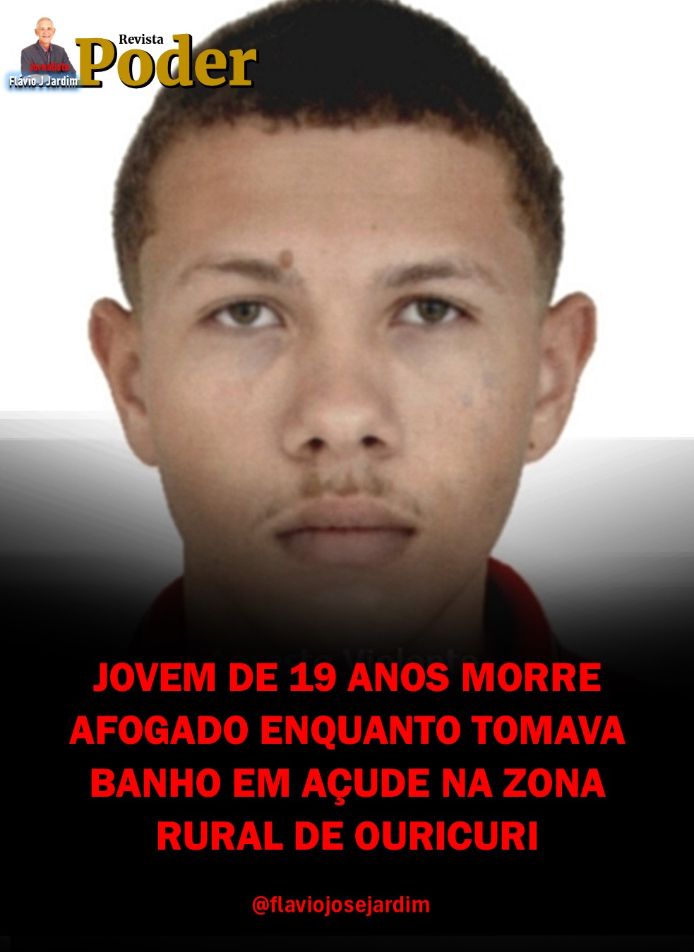 JOVEM DE 19 ANOS MORRE AFOGADO ENQUANTO TOMAVA BANHO EM AÇUDE NA ZONA RURAL DE OURICURI
