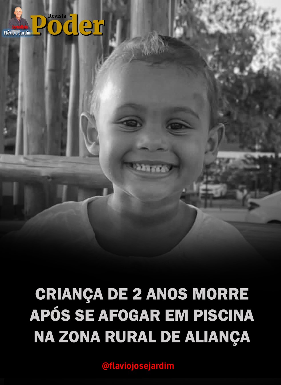 CRIANÇA DE 2 ANOS MORRE APÓS SE AFOGAR EM PISCINA NA ZONA RURAL DE ALIANÇA