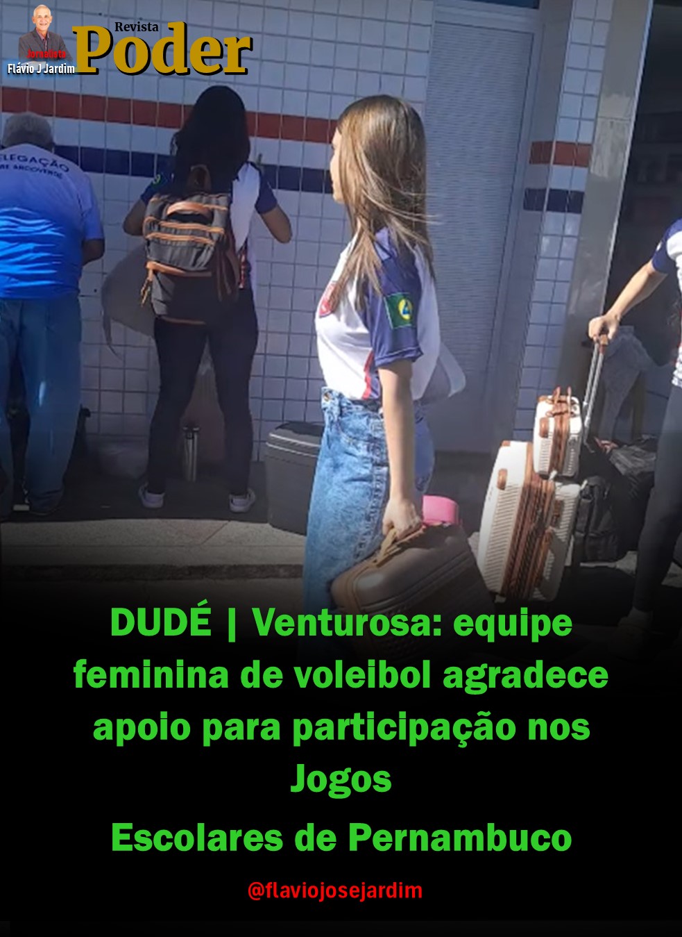 DUDÉ | Venturosa: equipe feminina de voleibol agradece apoio para participação nos Jogos Escolares de Pernambuco