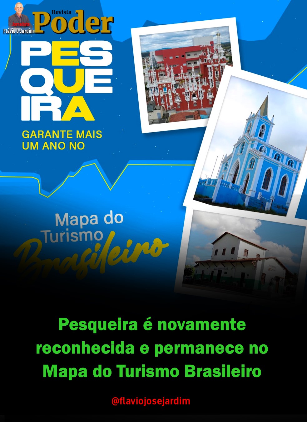 Pesqueira é novamente reconhecida e permanece no Mapa do Turismo Brasileiro