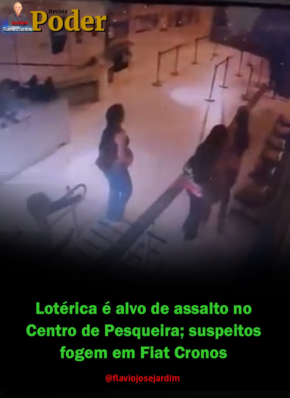 Lotérica é alvo de assalto no Centro de Pesqueira; suspeitos fogem em Fiat Cronos