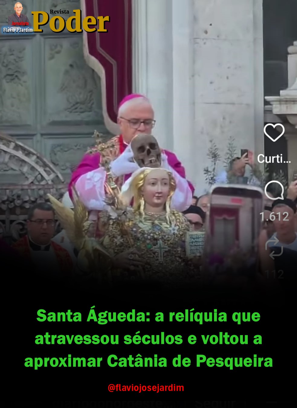 Santa Águeda: a relíquia que atravessou séculos e voltou a aproximar Catânia de Pesqueira