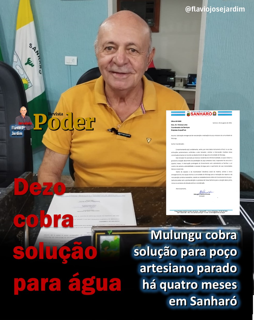Mulungu cobra solução para poço artesiano parado há quatro meses em Sanharó
