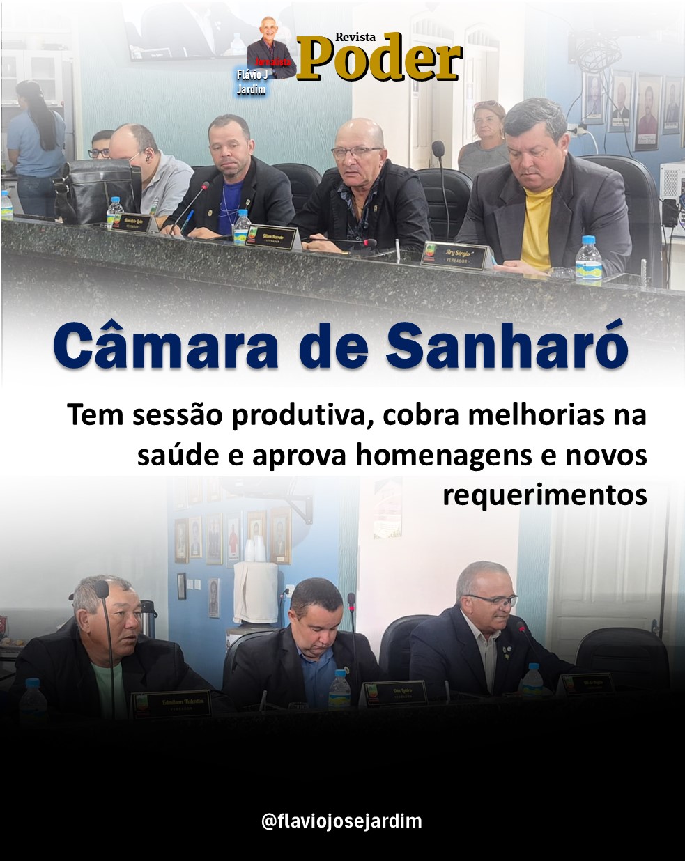 Câmara de Sanharó tem sessão produtiva, cobra melhorias na saúde e aprova homenagens e novos requerimentos