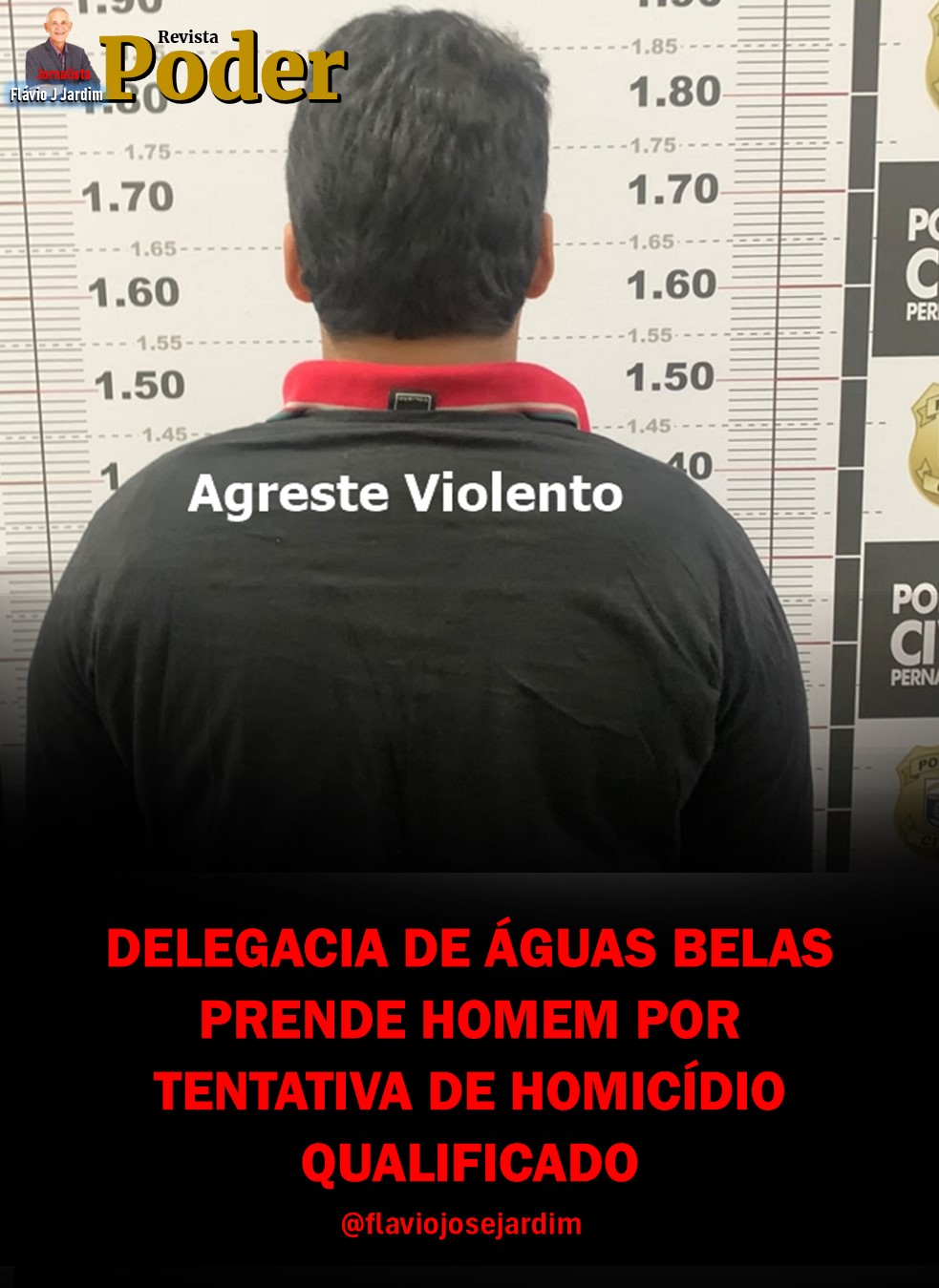 DELEGACIA DE ÁGUAS BELAS PRENDE HOMEM POR TENTATIVA DE HOMICÍDIO QUALIFICADO