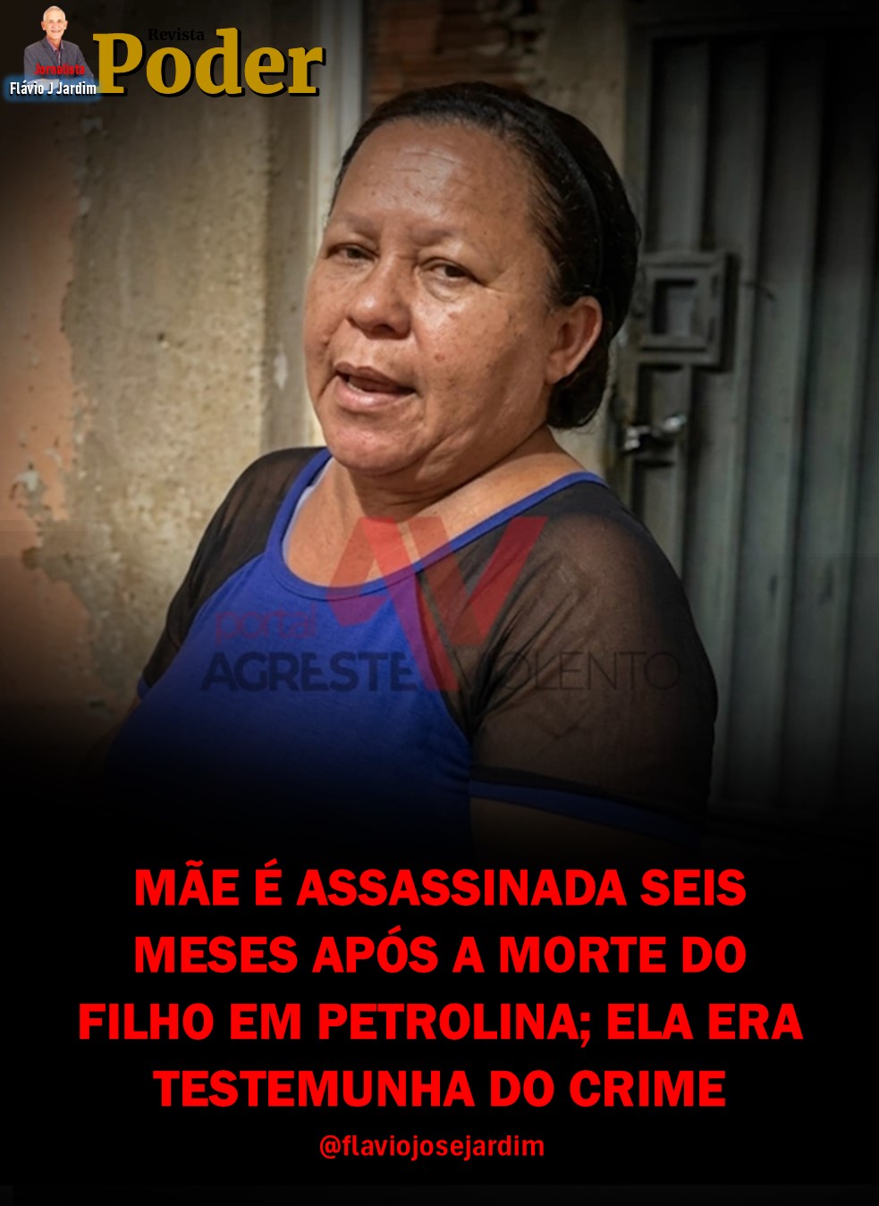 MÃE É ASSASSINADA SEIS MESES APÓS A MORTE DO FILHO EM PETROLINA; ELA ERA TESTEMUNHA DO CRIME