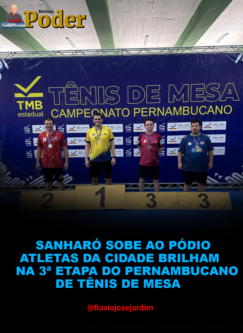 SANHARÓ SOBE AO PÓDIO: ATLETAS DA CIDADE BRILHAM NA 3ª ETAPA DO PERNAMBUCANO DE TÊNIS DE MESA