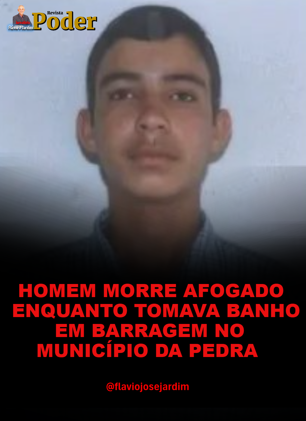 HOMEM MORRE AFOGADO ENQUANTO TOMAVA BANHO EM BARRAGEM NO MUNICÍPIO DA PEDRA
