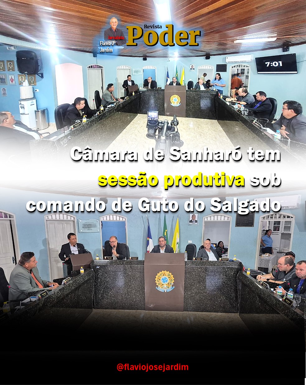 Câmara de Sanharó tem sessão produtiva sob comando de Guto do Salgado