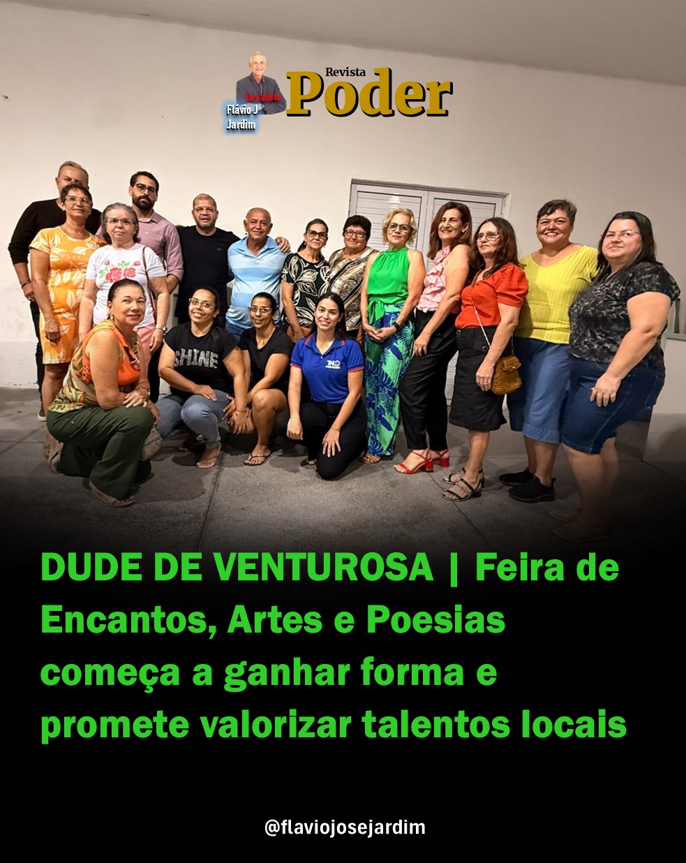 DUDE DE VENTUROSA | Feira de Encantos, Artes e Poesias começa a ganhar forma e promete valorizar talentos locais