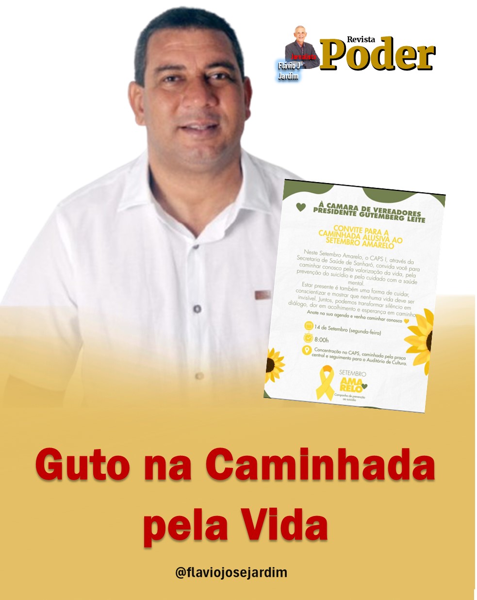 Sanharó vai caminhar pela vida: Setembro Amarelo ganha as ruas