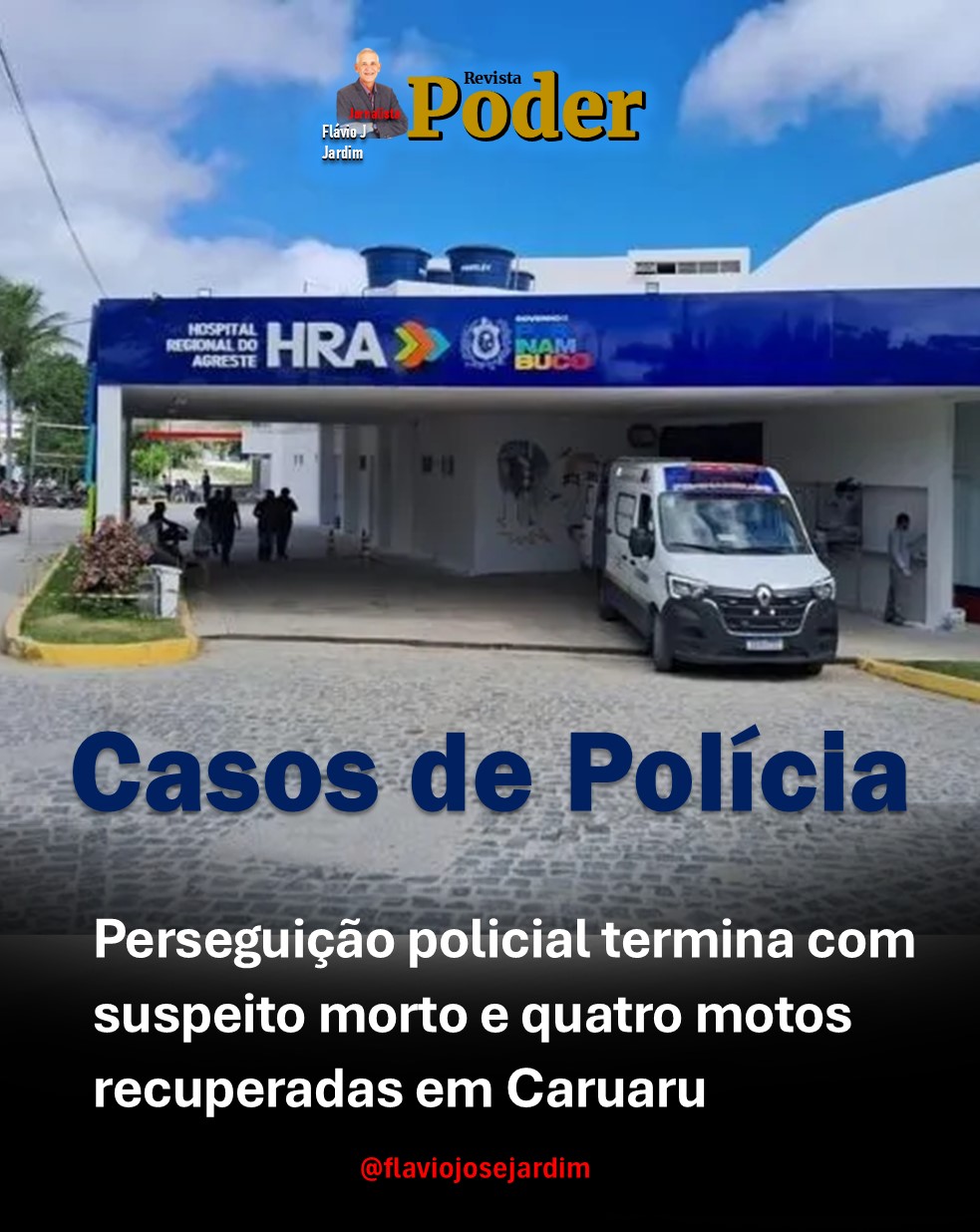 PERSEGUIÇÃO POLICIAL termina com suspeito morto e quatro motos recuperadas em Caruaru