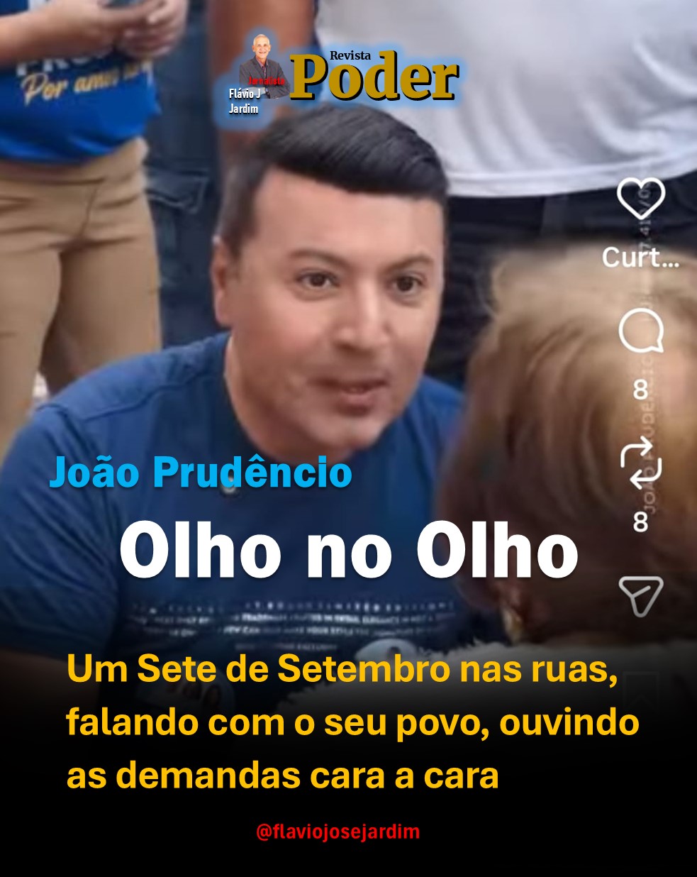 UM 7 DE SETEMBRO DIFERENTE: JP VAI ÀS RUAS, OLHA NO OLHO E OUVE O POVO DE PESQUEIRA