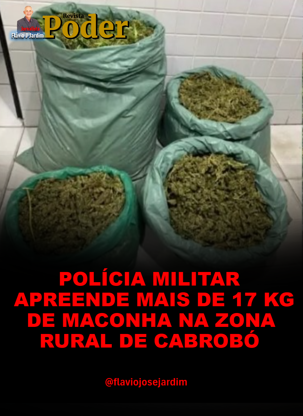 POLÍCIA MILITAR APREENDE MAIS DE 17 KG DE MACONHA NA ZONA RURAL DE CABROBÓ