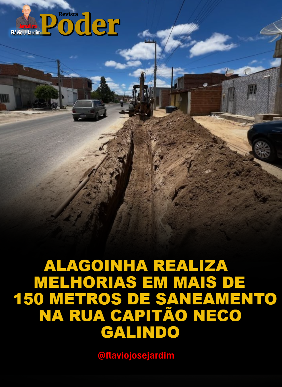 ALAGOINHA REALIZA MELHORIAS EM MAIS DE 150 METROS DE SANEAMENTO NA RUA CAPITÃO NECO GALINDO