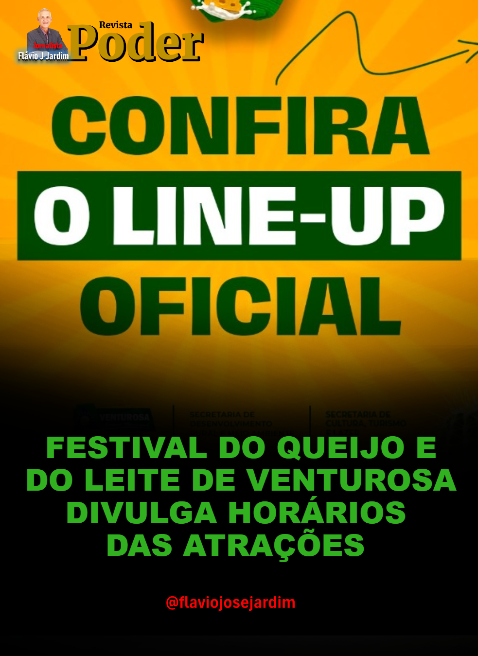 FESTIVAL DO QUEIJO E DO LEITE DE VENTUROSA DIVULGA HORÁRIOS DAS ATRAÇÕES