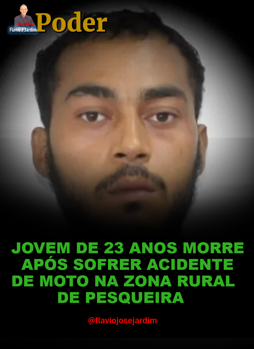JOVEM DE 23 ANOS MORRE APÓS SOFRER ACIDENTE DE MOTO NA ZONA RURAL DE PESQUEIRA