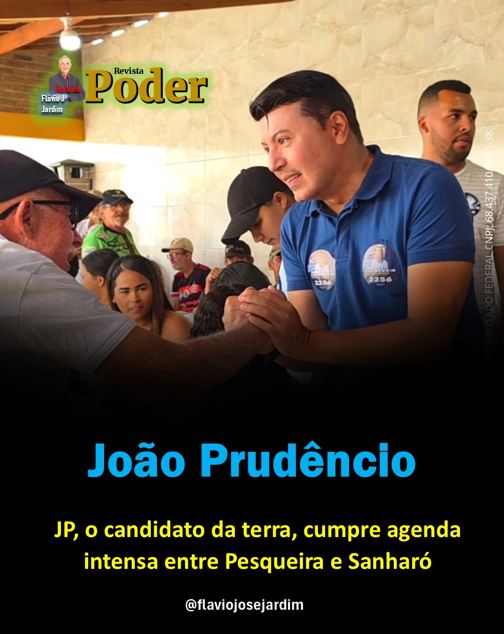 JP, o candidato da terra, cumpre agenda intensa entre Pesqueira e Sanharó