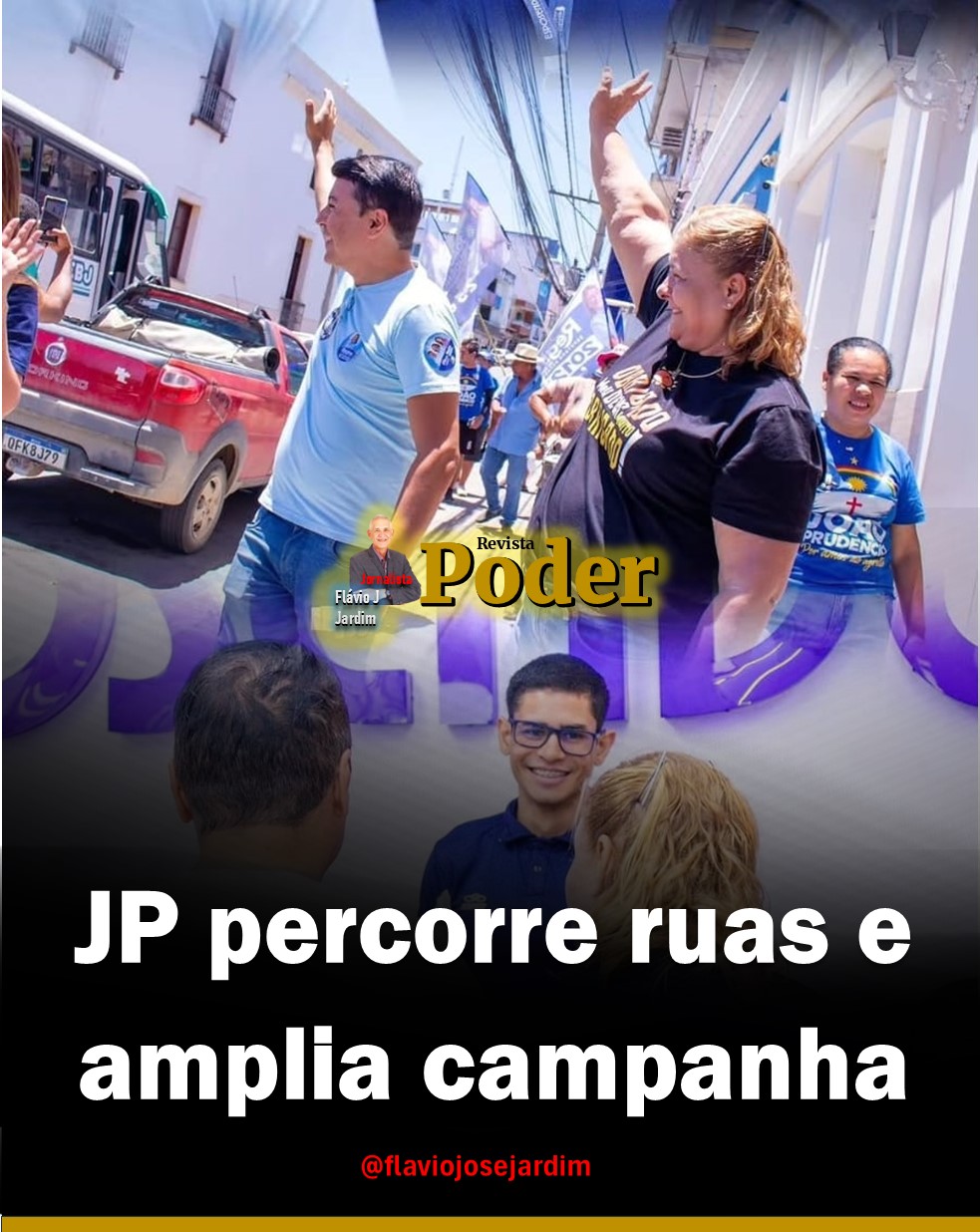 JP percorre ruas emblemáticas de Pesqueira e amplia campanha pelo Agreste