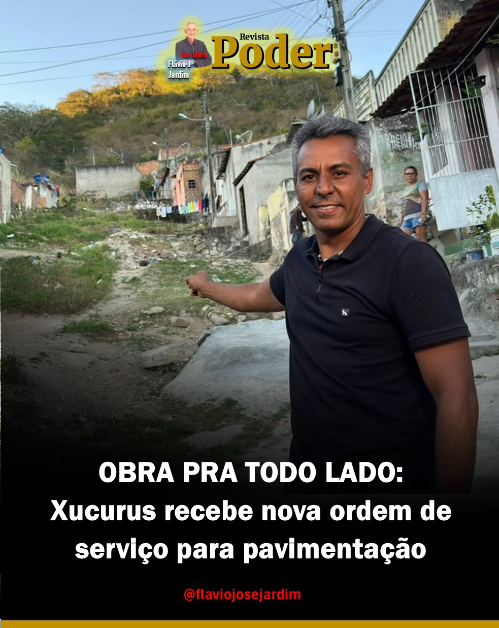 OBRA PRA TODO LADO: Xucurus recebe nova ordem de serviço para pavimentação