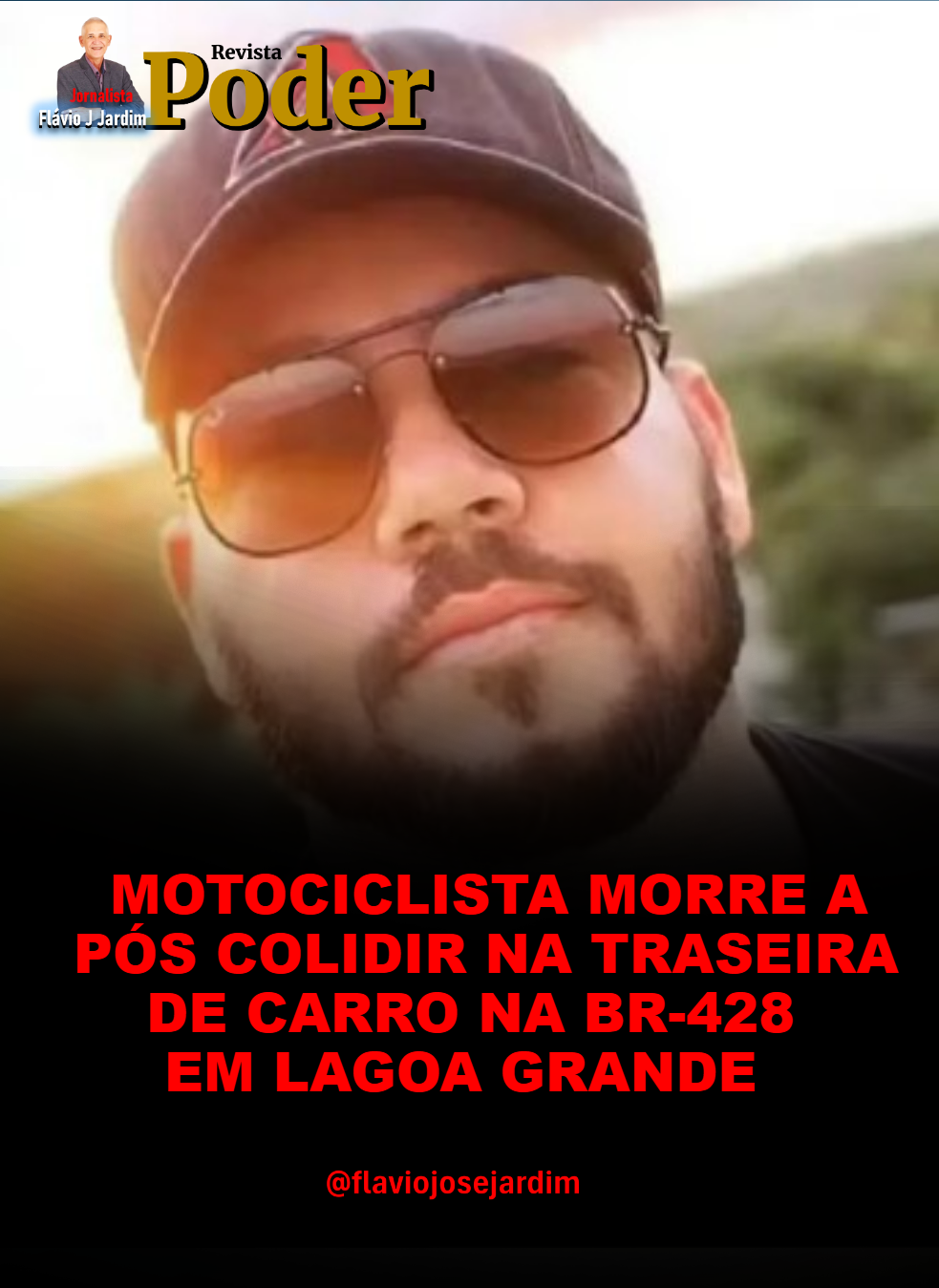 MOTOCICLISTA MORRE APÓS COLIDIR NA TRASEIRA DE CARRO NA BR-428, EM LAGOA GRANDE