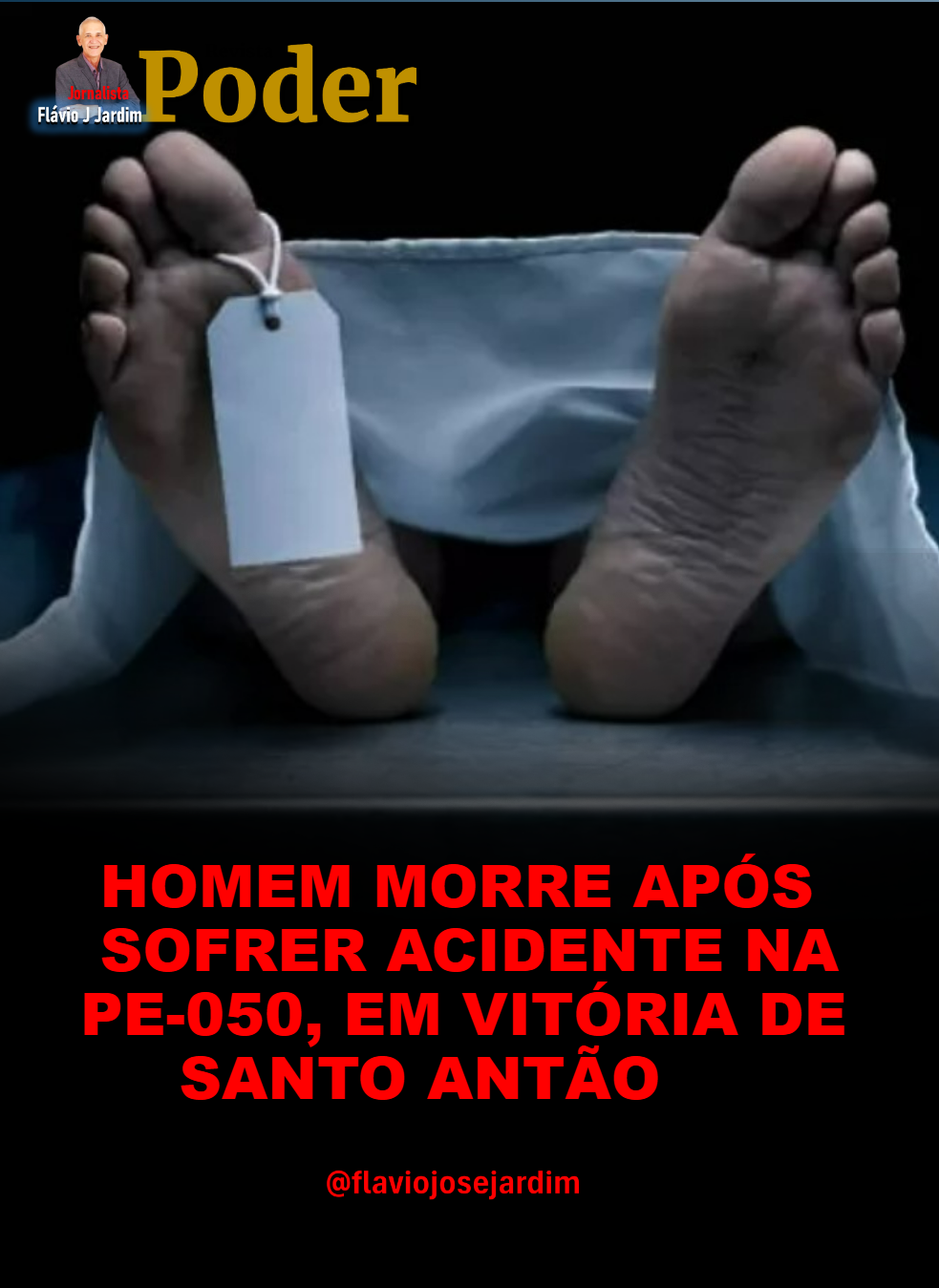 HOMEM MORRE APÓS SOFRER ACIDENTE NA PE-050, EM VITÓRIA DE SANTO ANTÃO