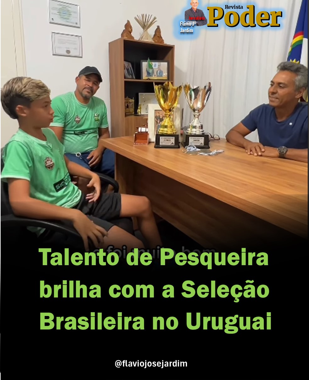 Talento de Pesqueira brilha com a Seleção Brasileira no Uruguai