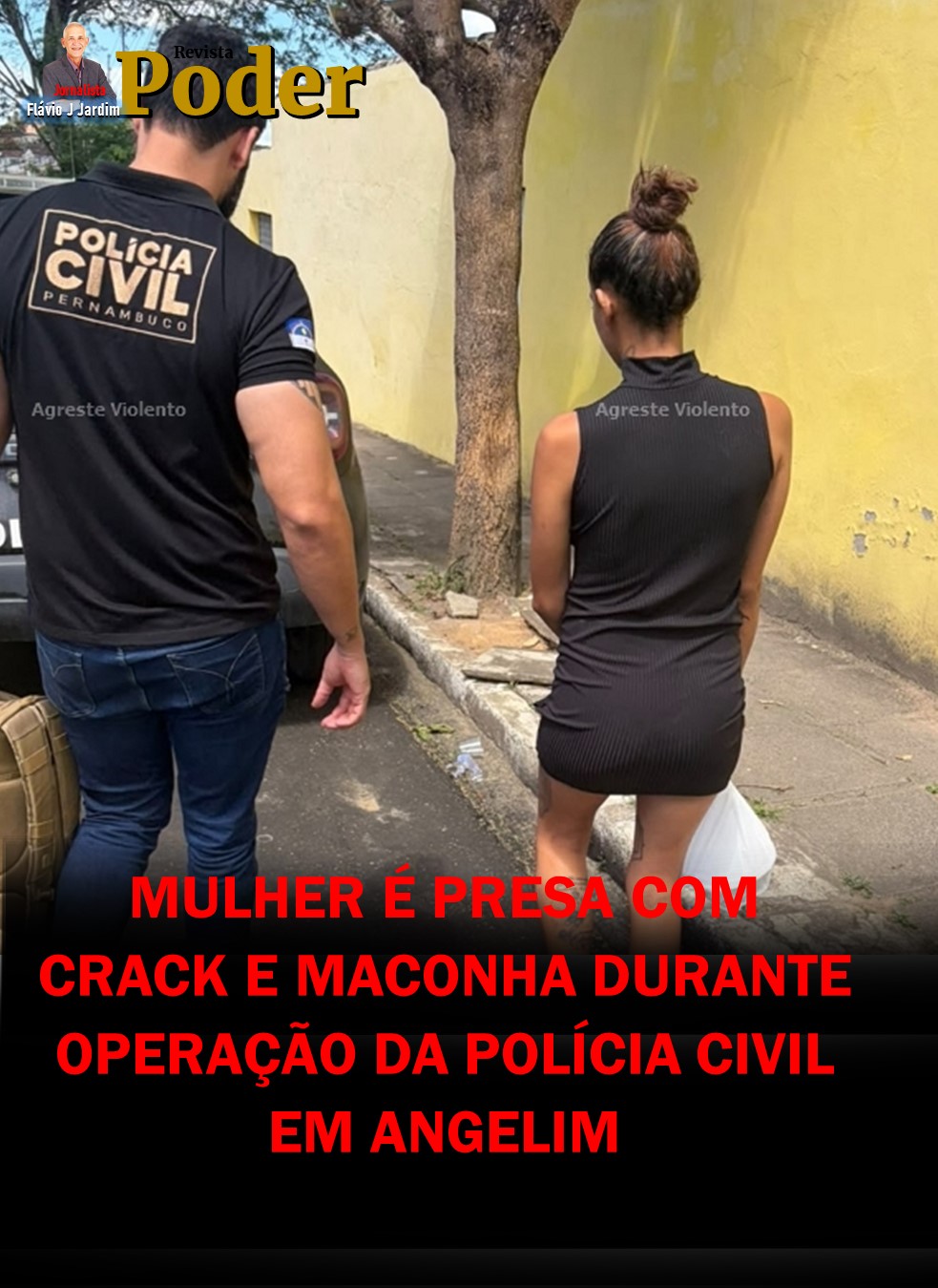 MULHER É PRESA COM CRACK E MACONHA DURANTE OPERAÇÃO DA POLÍCIA CIVIL EM ANGELIM