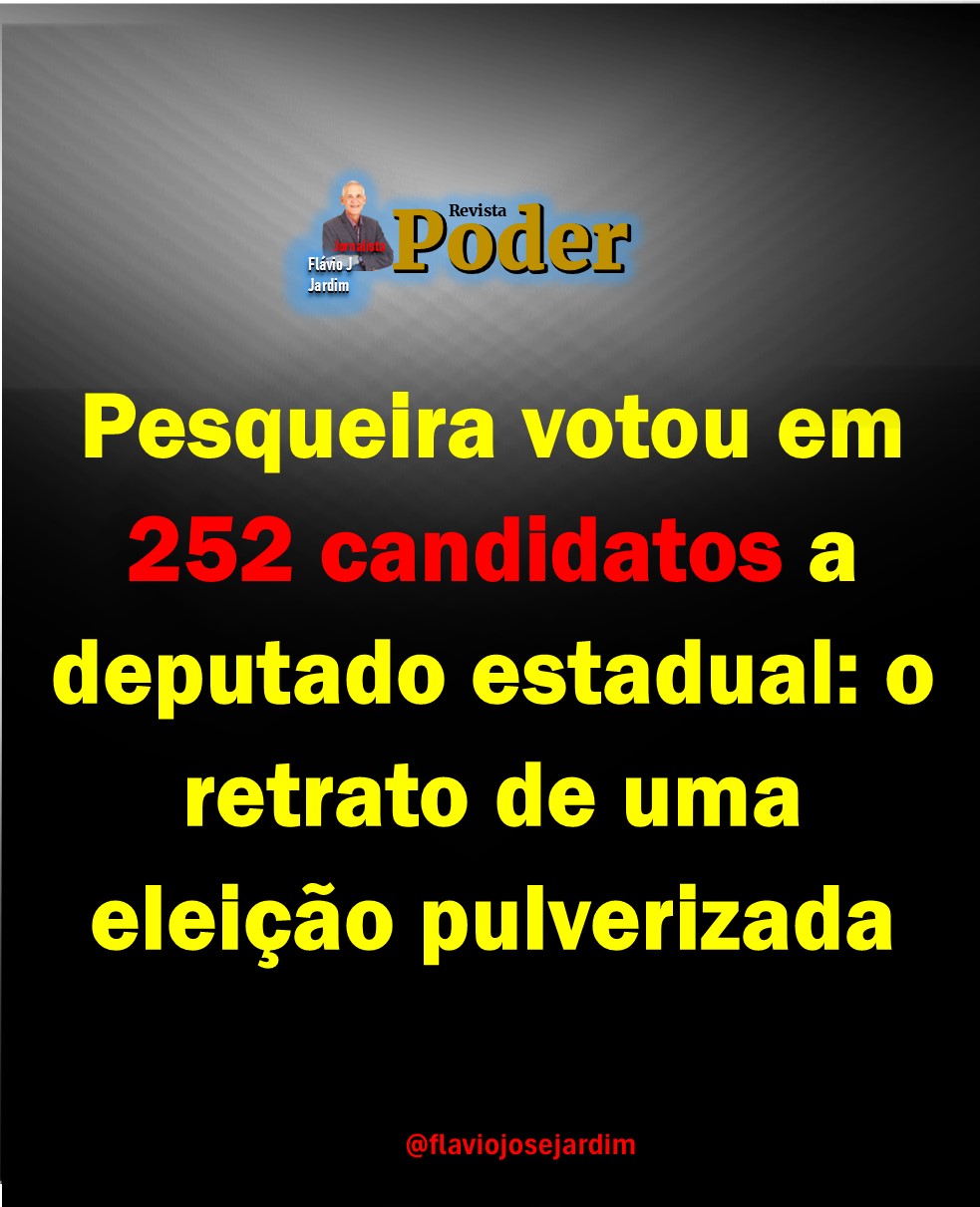 Pesqueira votou em 252 candidatos a deputado estadual: o retrato de uma eleição pulverizada