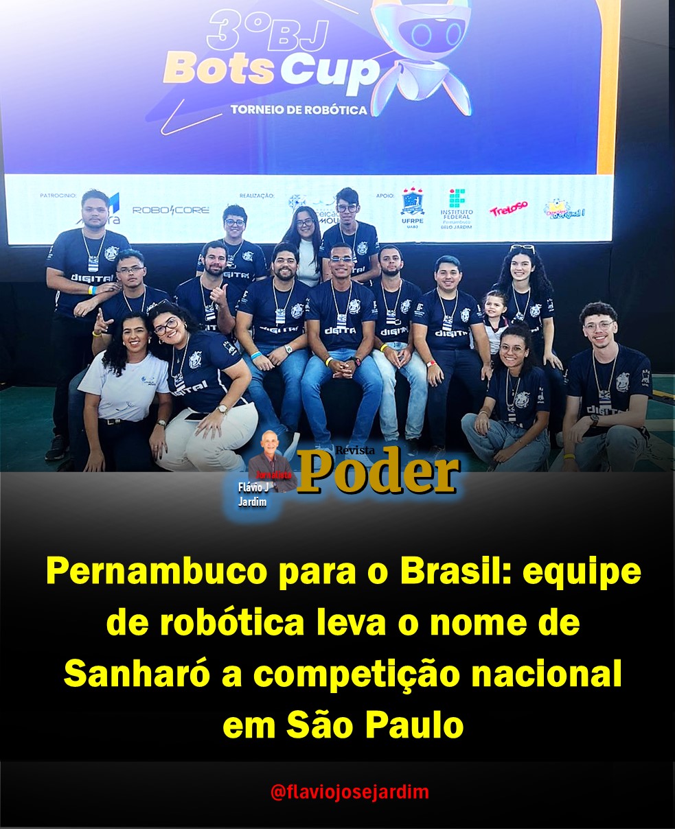 Do interior de Pernambuco para o Brasil: equipe de robótica leva o nome de Sanharó a competição nacional em São Paulo