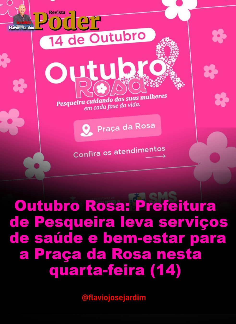 Outubro Rosa: Prefeitura de Pesqueira leva serviços de saúde e bem-estar para a Praça da Rosa nesta quarta-feira (14)