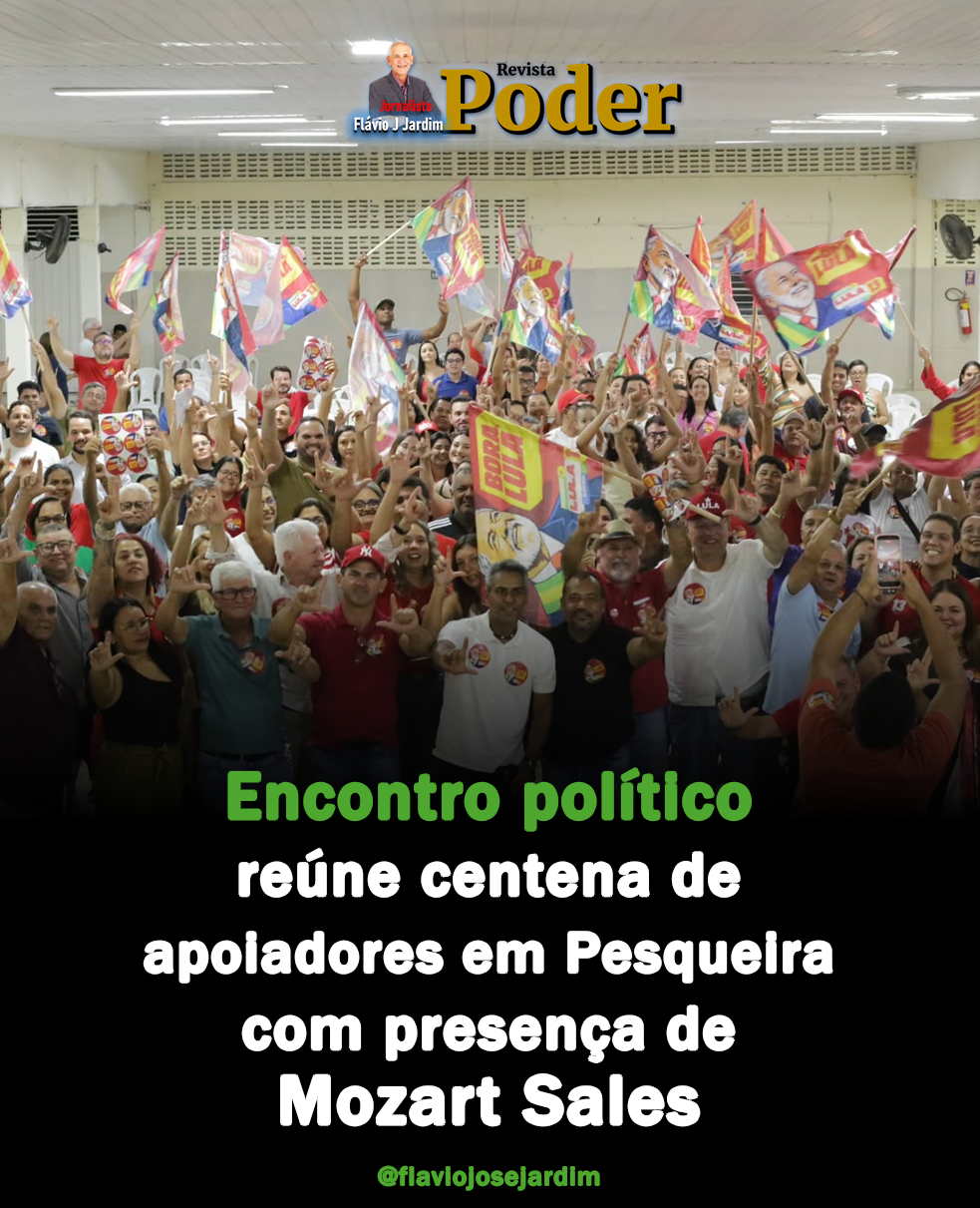 Encontro político reúne centena de apoiadores em Pesqueira com presença de Mozart Sales