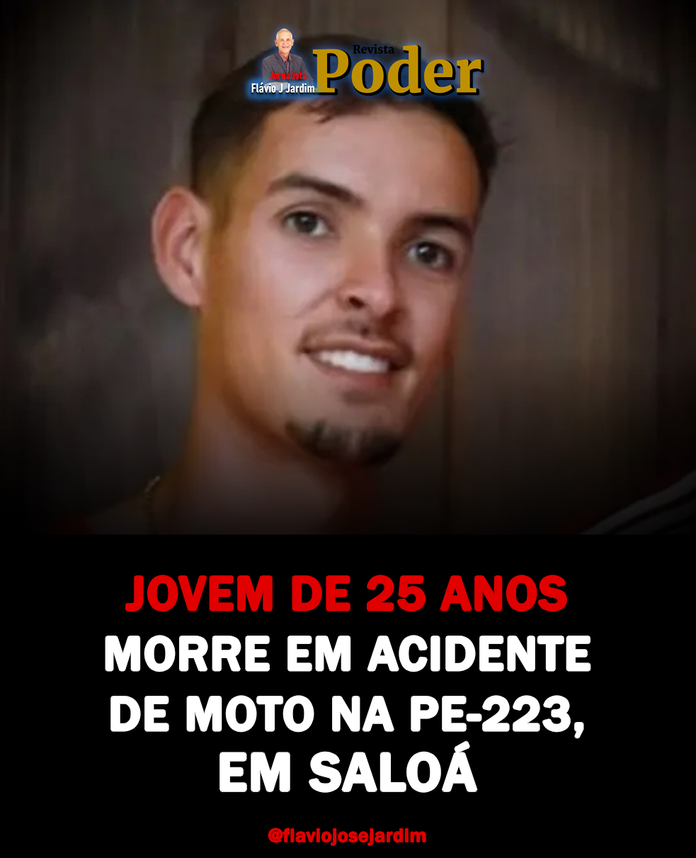 JOVEM DE 25 ANOS MORRE EM ACIDENTE DE MOTO NA PE-223, EM SALOÁ