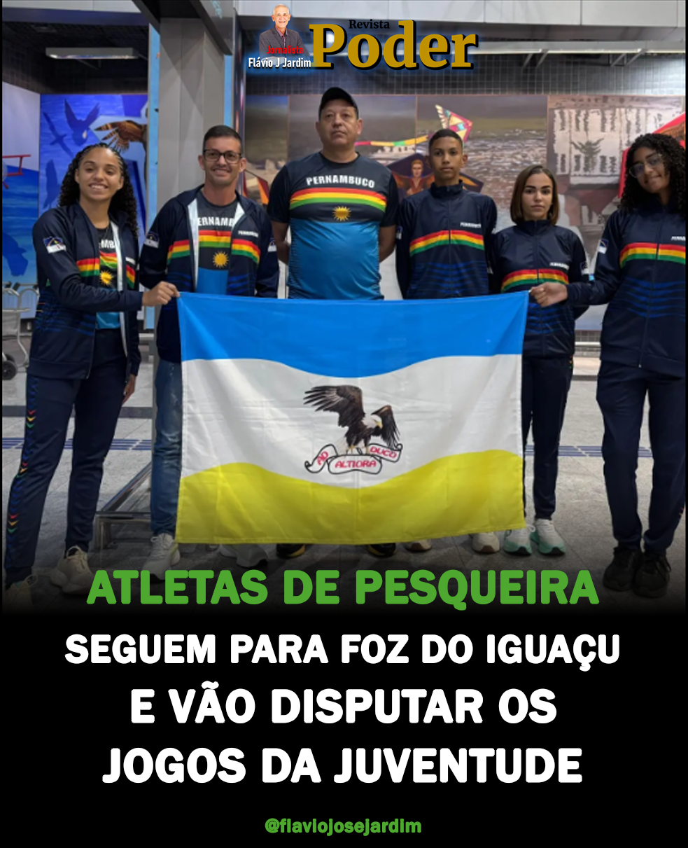 ATLETAS DE PESQUEIRA SEGUEM PARA FOZ DO IGUAÇU E VÃO DISPUTAR OS JOGOS DA JUVENTUDE