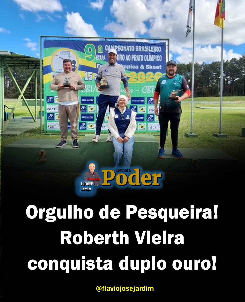 ORGULHO DE PESQUEIRA! ROBERTH VIEIRA BRILHA NO TIRO ESPORTIVO E CONQUISTA DUPLO OURO EM COMPETIÇÃO NACIONAL