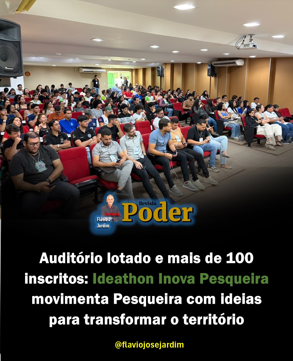 Auditório lotado e mais de 100 inscritos: Ideathon Inova Pesqueira movimenta Pesqueira com ideias para transformar o território