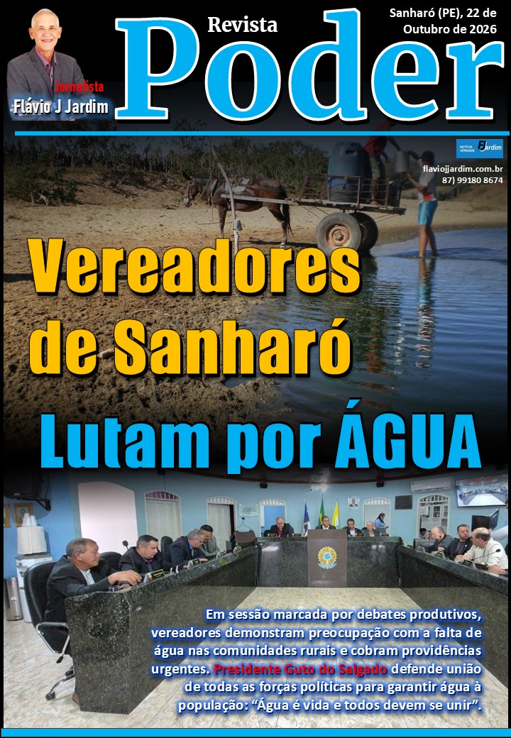Câmara de Sanharó luta por água cobra soluções para abastecimento